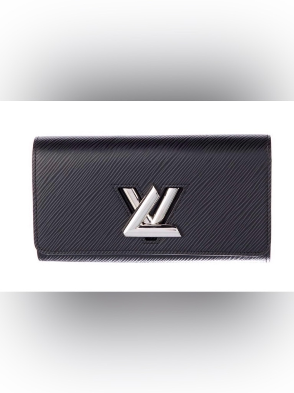 Louis Vuitton Twist Wallet Black Epi Leather Silver Hardware 2019 w/ Box